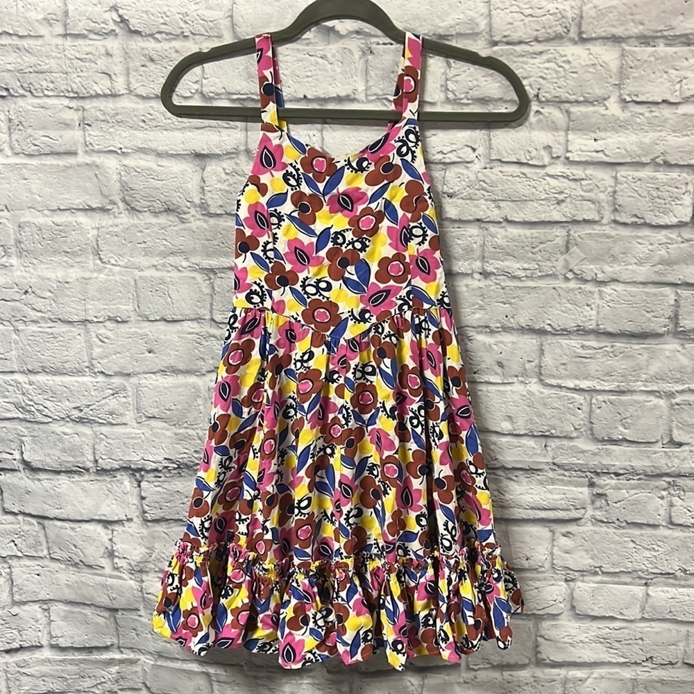 Mini Boden floral ruffle sleeveless sundress 9-10 years